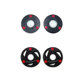 set of 1.25/2.5kg Olympic Tri-Grip Rubber Coated Weight Plates