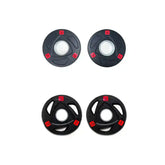 set of 1.25/2.5kg Olympic Tri-Grip Rubber Coated Weight Plates