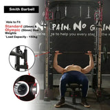male model image for smith bar system in smith machine jl006