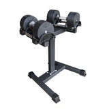 pair of 24kg adjustable dumbbell with stand