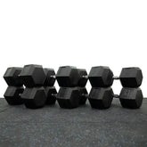 A set of 32.5/35/37.5/40kg *2 hex dumbbell