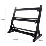 3 layers dumbbell rack dimension