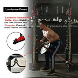 male model image for landmine attachment in smith machine jl006