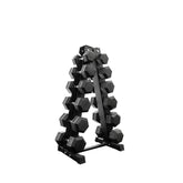 6 pairs total 135kg hex dumbbell from 5kg to 17.5kg with dumbbell rack