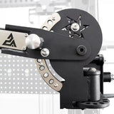 Close-up of the adjustable cable troley