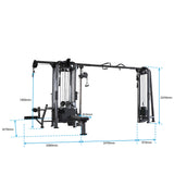 Gym Cable Machine CFN-26 with all dimensions