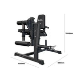 leg curl and extension machine dimension