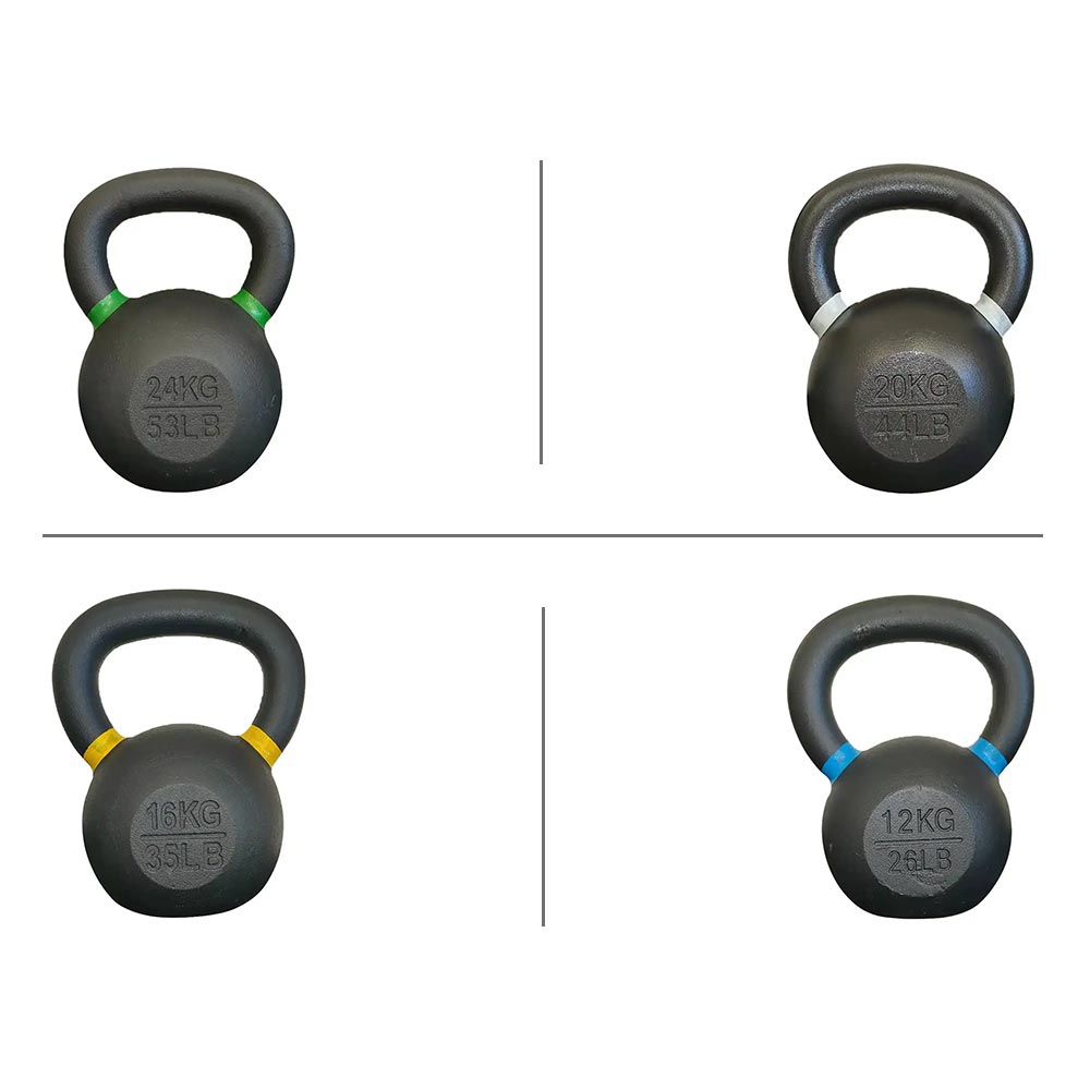 12kg, 16kg, 20kg, 24kg kettlebell set
