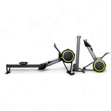 Magnetic rowing machine with adjustable resistance