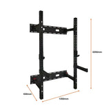 ALPHAGO Wall Mounted Folding Squat Rack DQ129