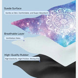 reformer mat three layers suede surface breathable layer high-quality rubber layer