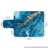 blue ocean style reformer mat with dimensions