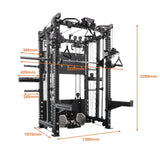 Alphago Commercial 5-In-1 Multi-Functional Smith Machine US586