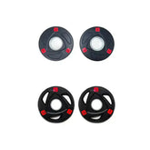 set of 1.25/2.5kg Olympic Tri-Grip Rubber Coated Weight Plates