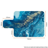blue ocean style reformer mat with dimensions