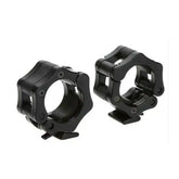 50mm Olympic Barbell Lock Clamp Weightlifting Bar Collars Black