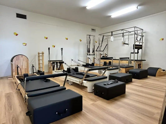 Pilates reformer studio setup