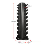 1-10kg Hex Dumbbell set with rack