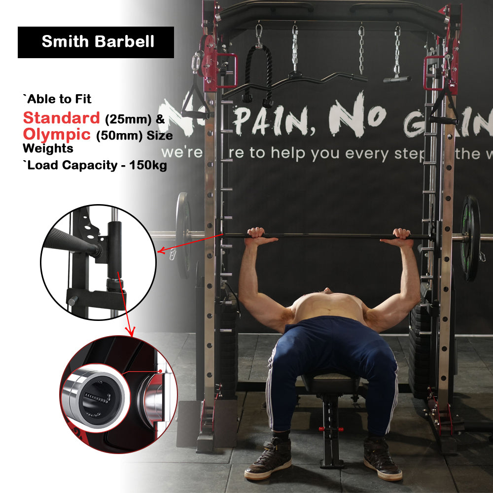 male model image for smith machine jl006 smith bar system