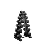 6 pairs total 105kg hex dumbbell from 2.5kg to 15kg with dumbbell rack