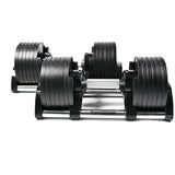 Pair of 24kg Quick-Adjustable Dumbbells - 2kg Increments