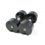 Pair of 24kg Quick-Adjustable Dumbbells - 2kg Increments