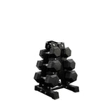 3 pairs total 45kg hex dumbbell from 5kg to 10kg with dumbbell rack