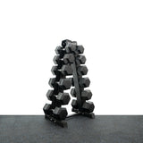 7.5/10/12.5/15/ 17.5/20kg Hex Dumbbell with Rack