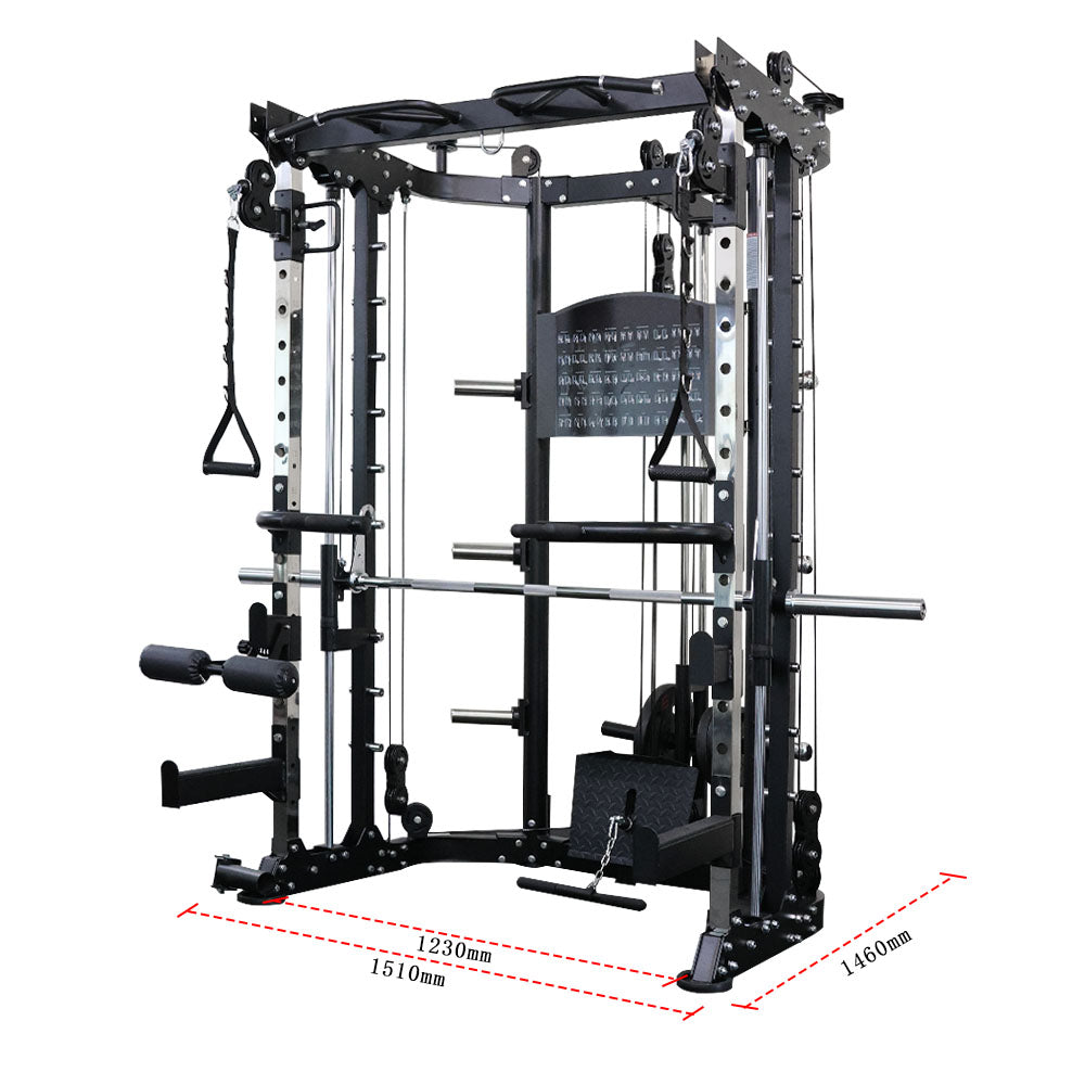 Smith Machine CF089 + 157.5kg Tri-Grip Weights + Incline Bench TB-44
