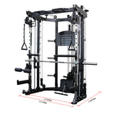 Smith Machine CF089 + 157.5kg Tri-Grip Weights + 2.2m Bar + Incline Bench TB-44 + 6pcs*Gym Mats + Collars