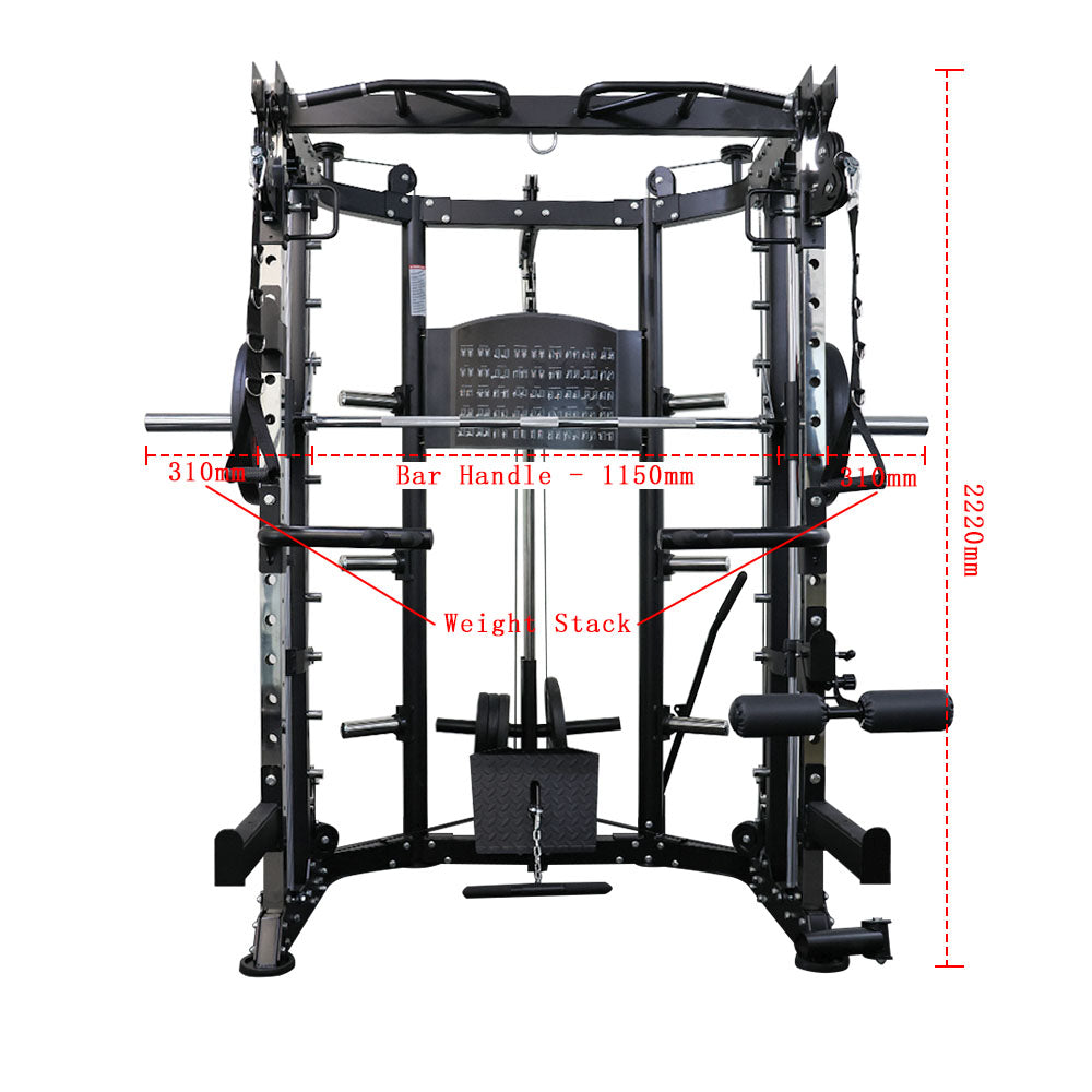 Smith Machine CF089 + 157.5kg Tri-Grip Weights + Incline Bench TB-44