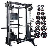 smith machine cf089 with bench weight stack