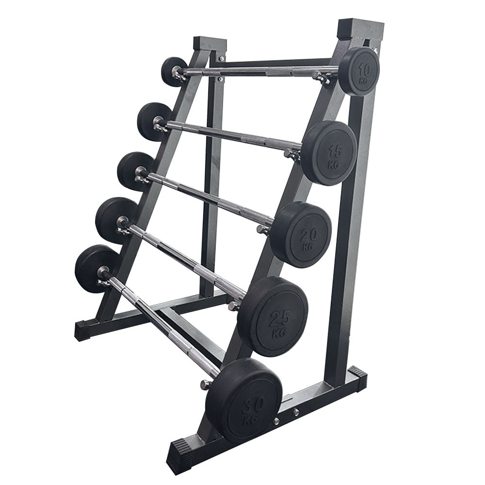 Commercial 10/15/20/25/30kg Fixed Barbell Set with Rack