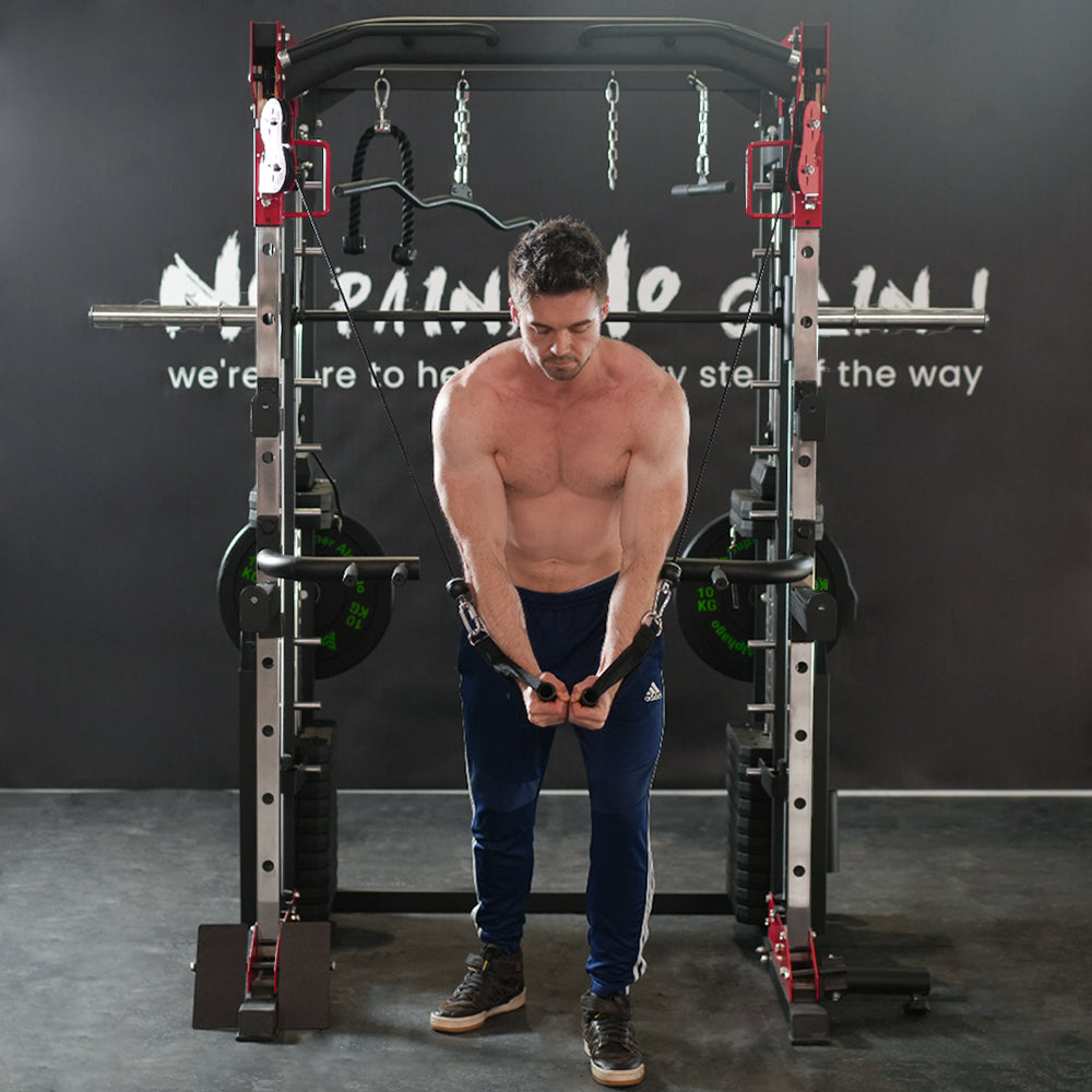 male model image for cable crossover  in smith machine jl006