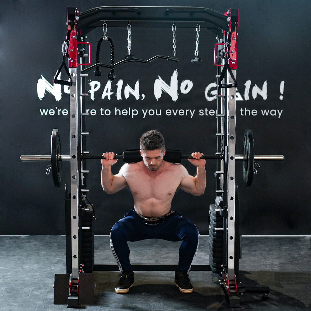 Male model image for smith machine jl006 smith barbell system