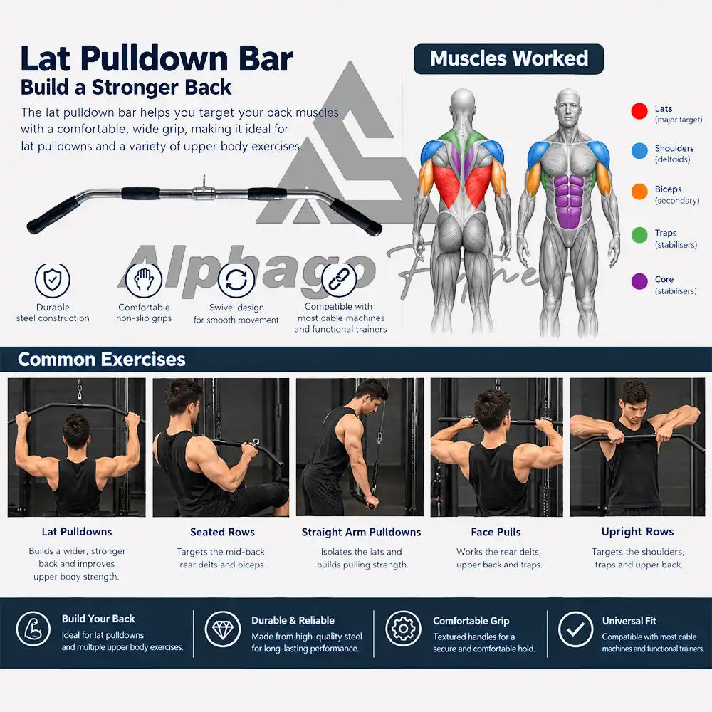 Lat Pulldown Bar Cable Attachment