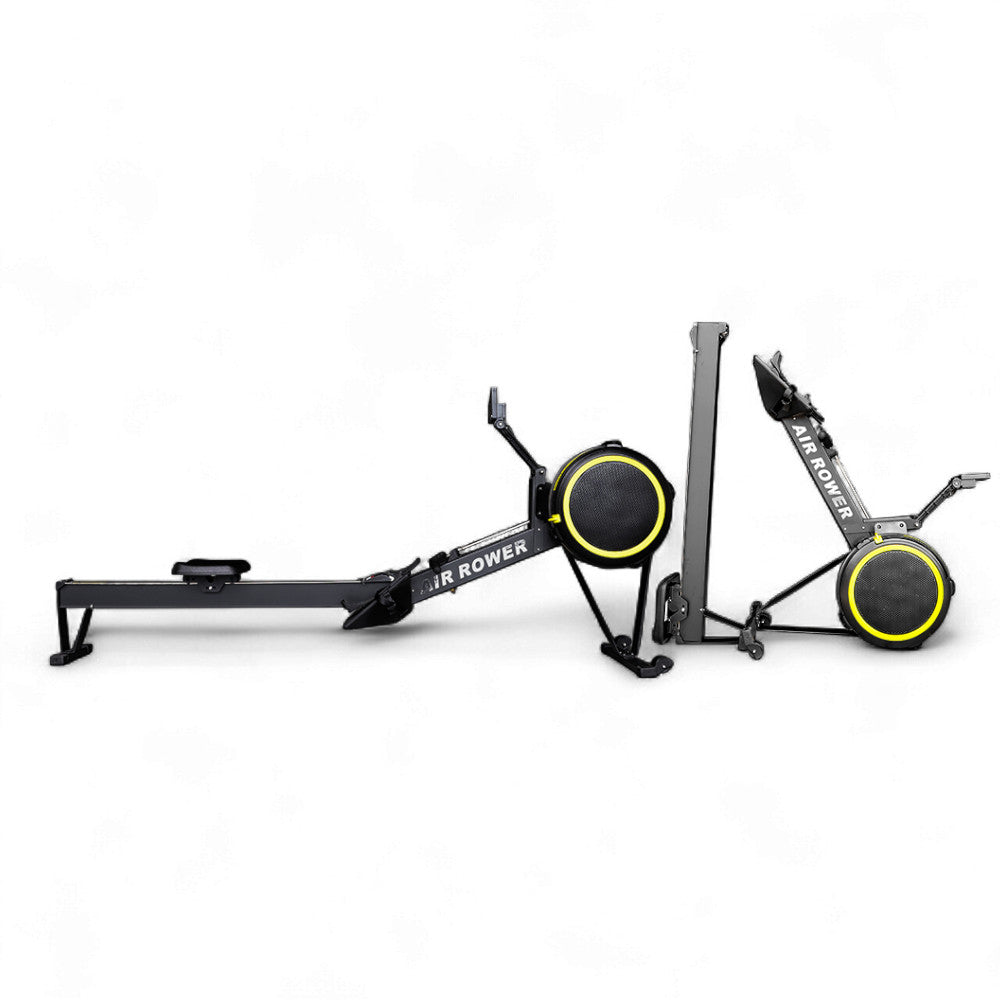 Magnetic rowing machine with adjustable resistance