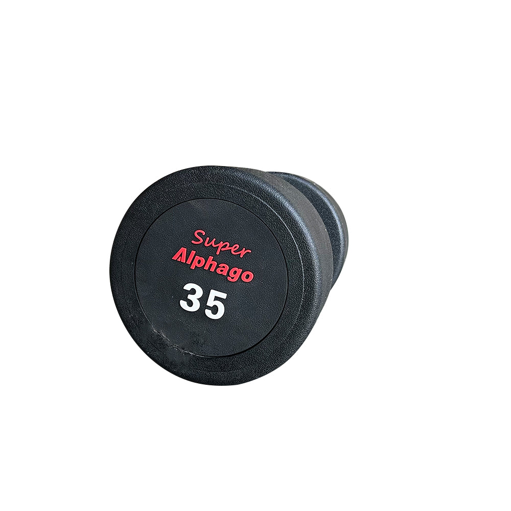 2.5-40kg Rubber-Coated Steel Round Dumbbell | 2.5kg Increments