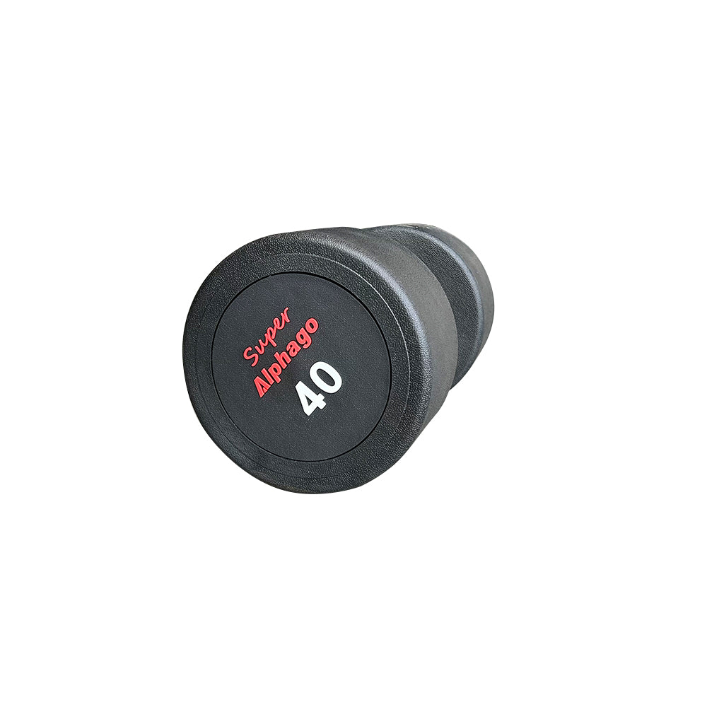 2.5-40kg Rubber-Coated Steel Round Dumbbell | 2.5kg Increments