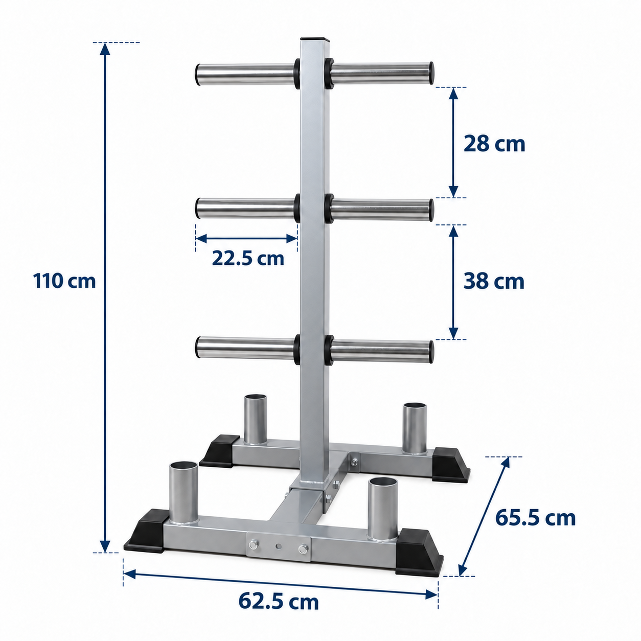 Olympic Barbell & Weight Plates Storage Rack Stand