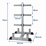 Olympic Barbell & Weight Plates Storage Rack Stand