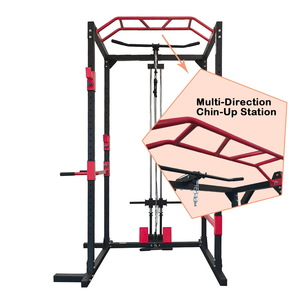 Power Cage Rack with Cable System SR89 chin up