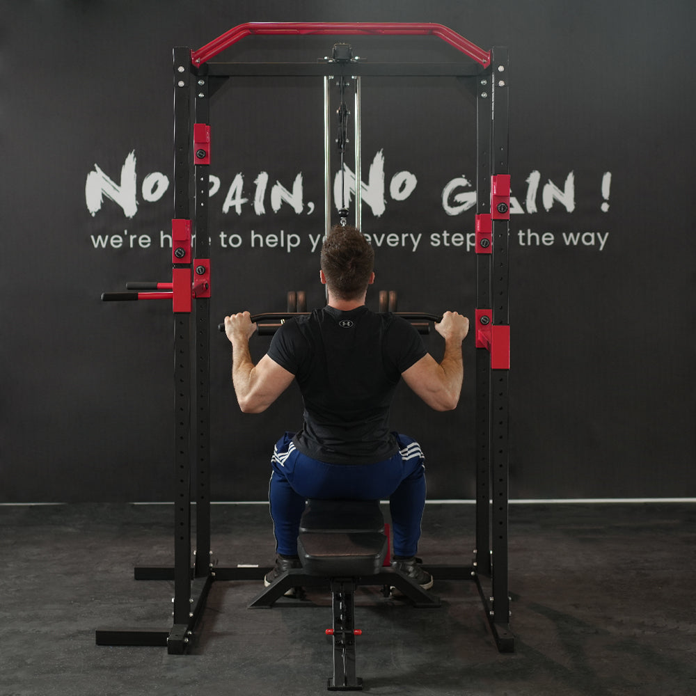 Power Cage Rack with Cable System SR89 male model image