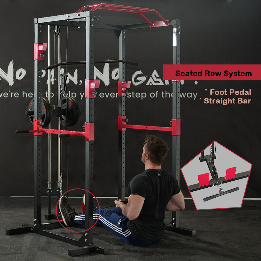 Power Cage Rack with Cable System SR89 seated row male model image