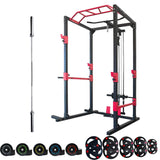 Power Cage Rack SR89 + 2.2m Bar + Weights