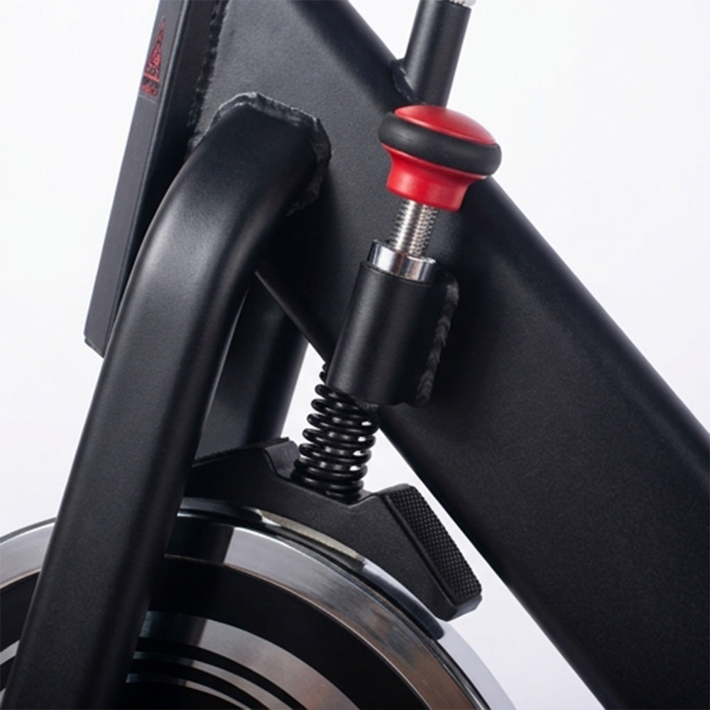 close-up of alphago fitness spin bike tc135 adjust pin