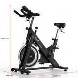 alphago fitness spin bike tc135 dimension