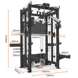smith cable machine us582 with dimensions