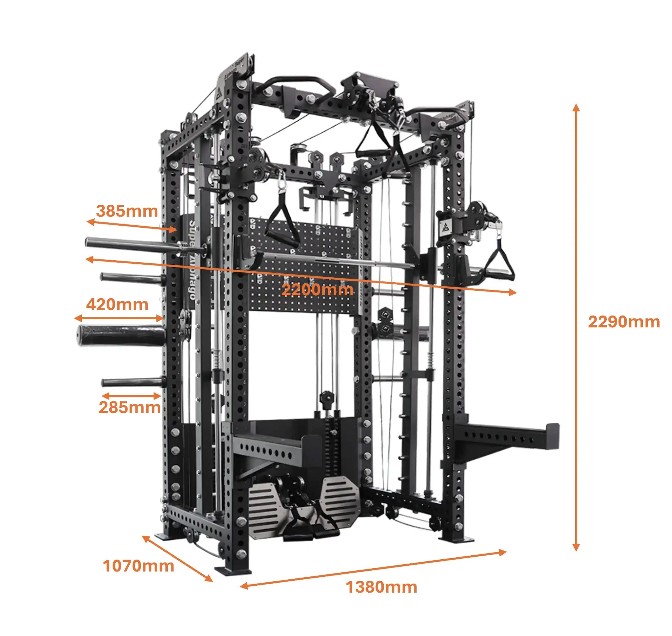 Alphago Commercial 5-In-1 Multi-Functional Smith Machine US586
