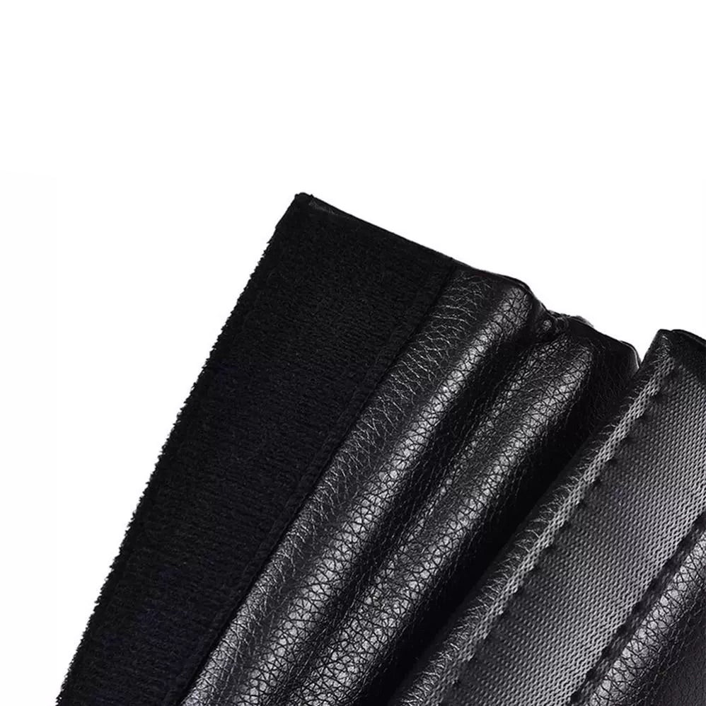 Black textured fitness gear with durable stitching for home gym strength training